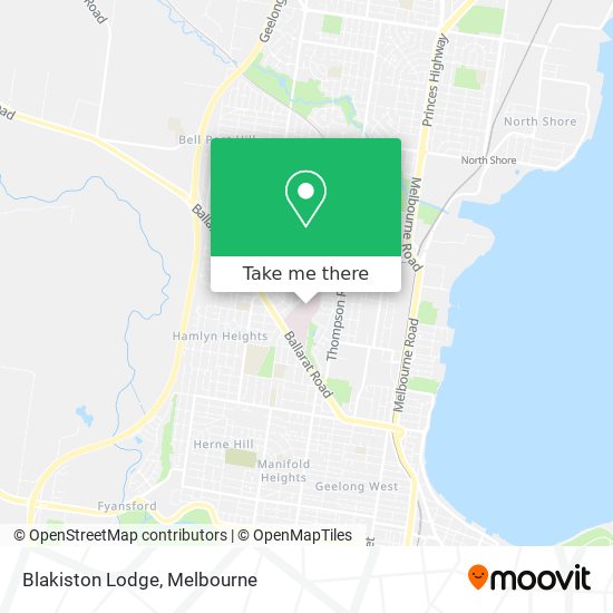 Blakiston Lodge map