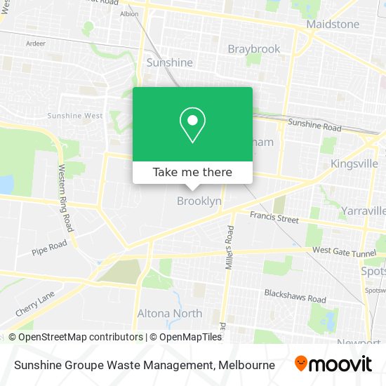 Sunshine Groupe Waste Management map
