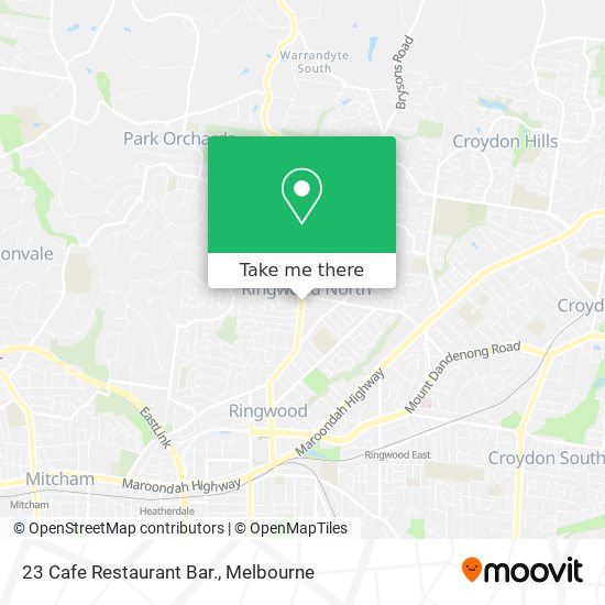 23 Cafe Restaurant Bar. map