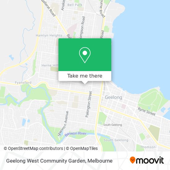 Geelong West Community Garden map