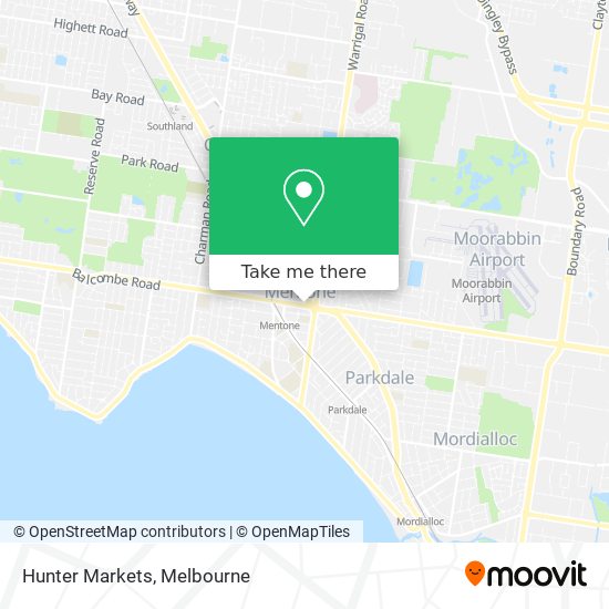 Hunter Markets map