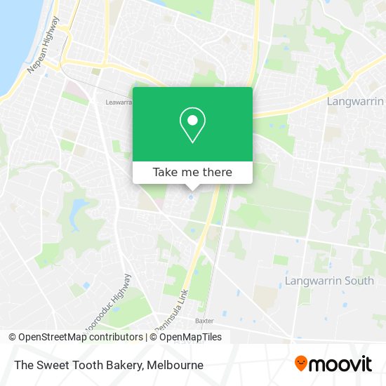 The Sweet Tooth Bakery map