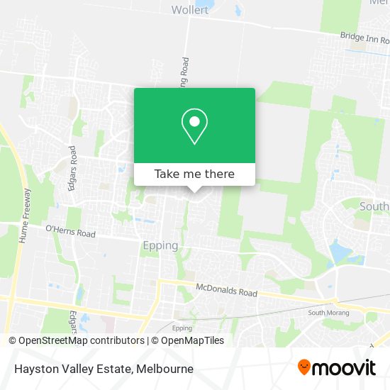 Hayston Valley Estate map