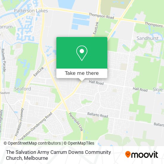 The Salvation Army Carrum Downs Community Church map