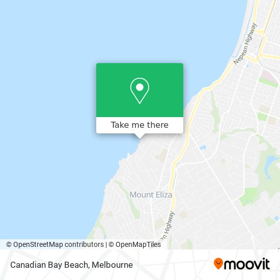 Canadian Bay Beach map