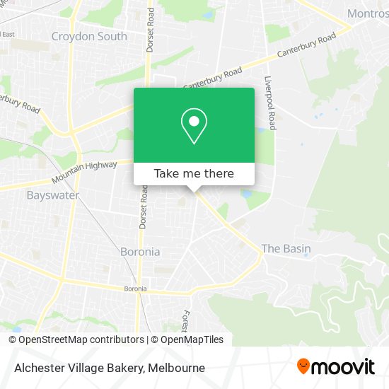 Alchester Village Bakery map