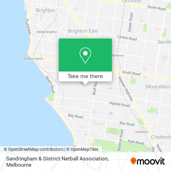 Sandringham & District Netball Association map