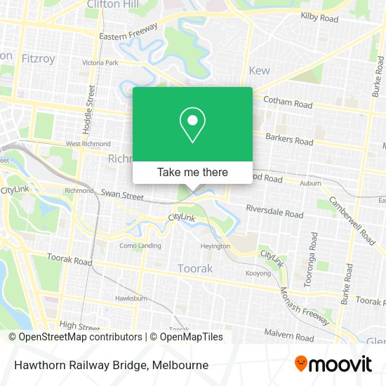 Hawthorn Railway Bridge map
