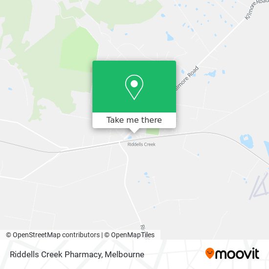 Mapa Riddells Creek Pharmacy