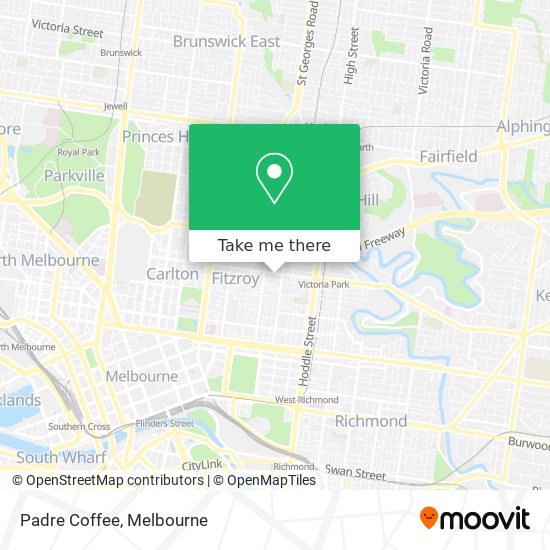 Padre Coffee map