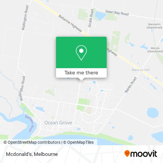 Mcdonald's map