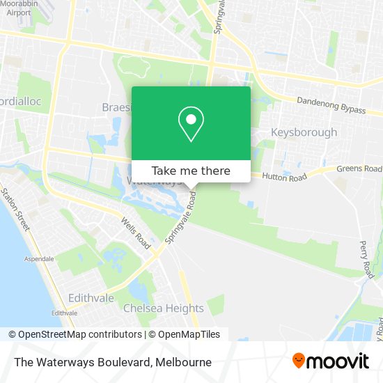 The Waterways Boulevard map