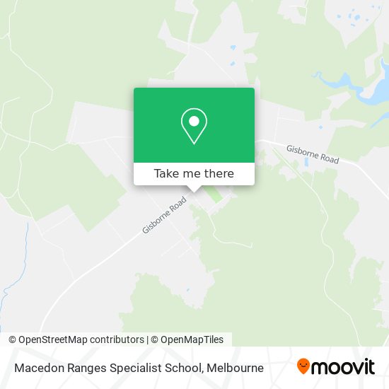 Macedon Ranges Specialist School map