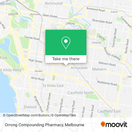 Orrong Compounding Pharmacy map