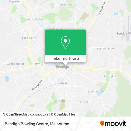 Bendigo Bowling Centre map