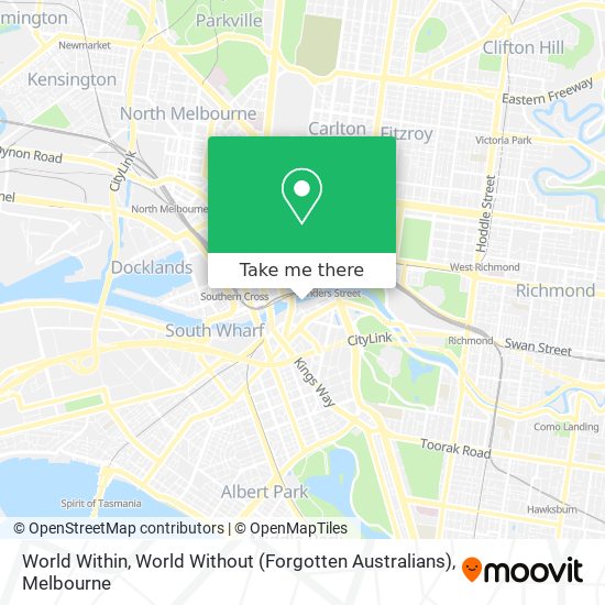 World Within, World Without (Forgotten Australians) map