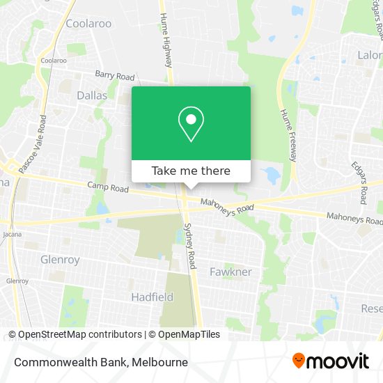 Commonwealth Bank map