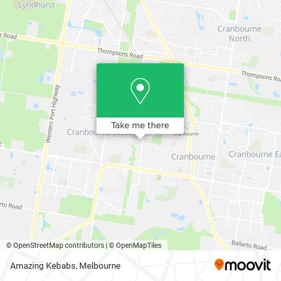 Amazing Kebabs map