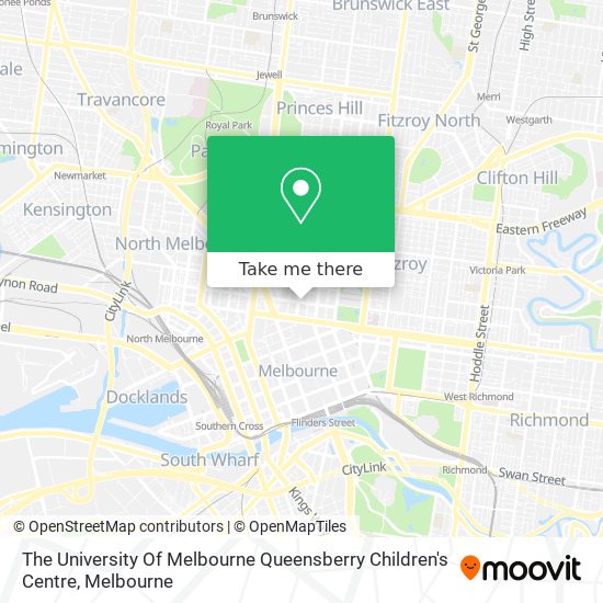 The University Of Melbourne Queensberry Children's Centre map