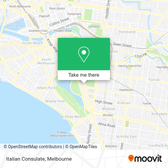 Mapa Italian Consulate