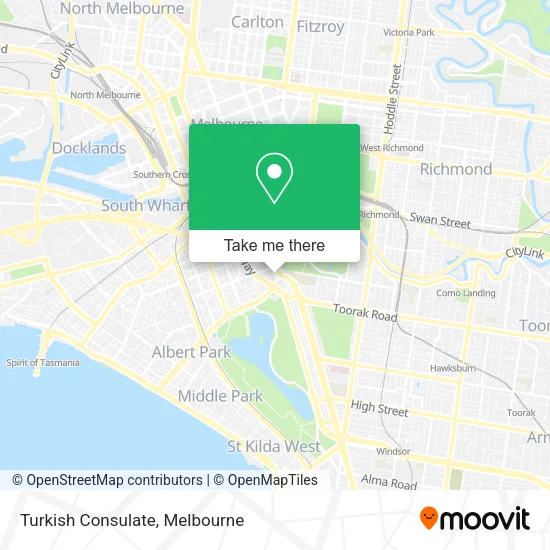 Turkish Consulate map