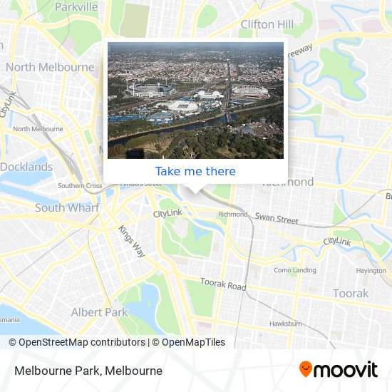 Melbourne Park map