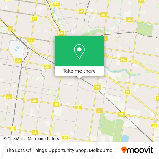 The Lots Of Things Opportunity Shop map
