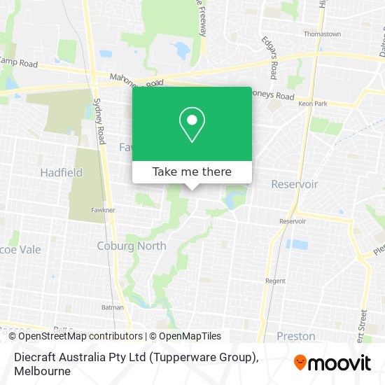 Diecraft Australia Pty Ltd (Tupperware Group) map