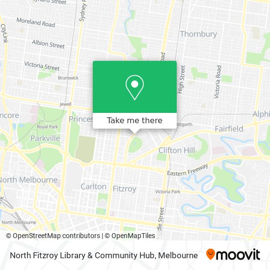 North Fitzroy Library & Community Hub map