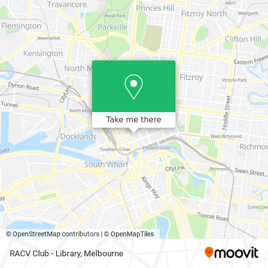 Mapa RACV Club - Library