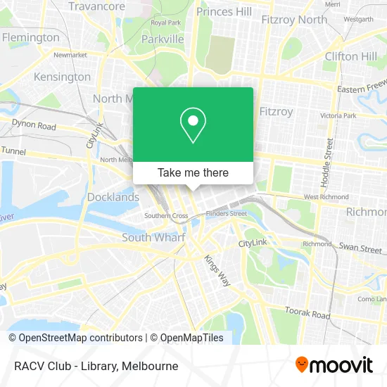RACV Club - Library map