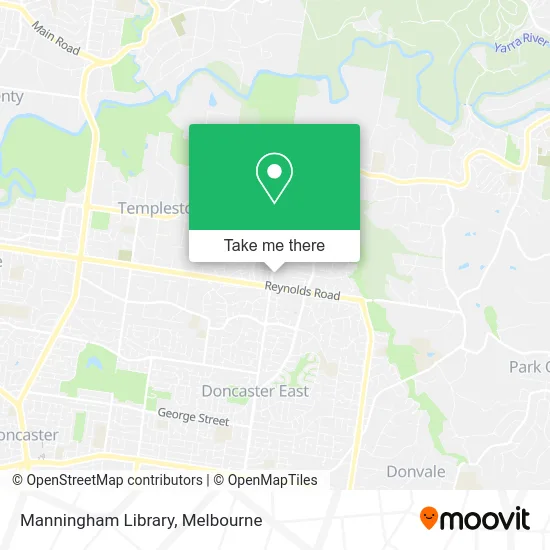 Manningham Library map