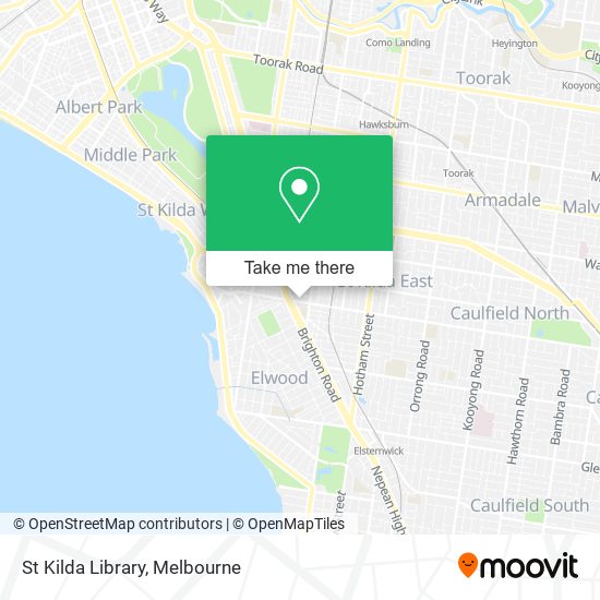 St Kilda Library map