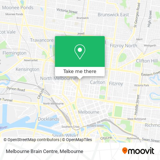 Melbourne Brain Centre map