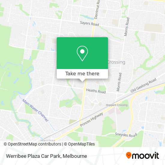 Werribee Plaza Car Park map