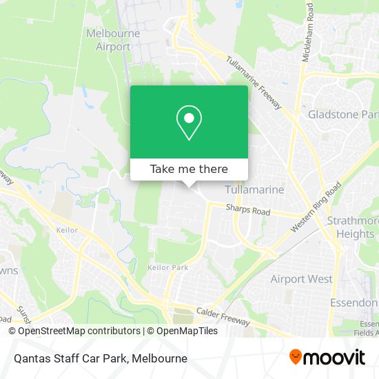 Qantas Staff Car Park map