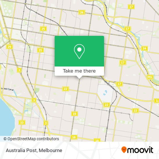 Mapa Australia Post