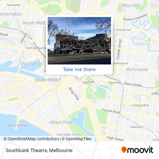 Southbank Theatre map