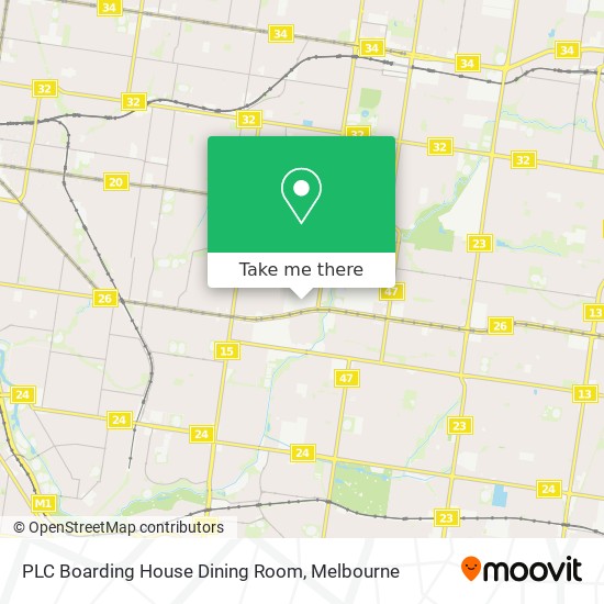 Mapa PLC Boarding House Dining Room