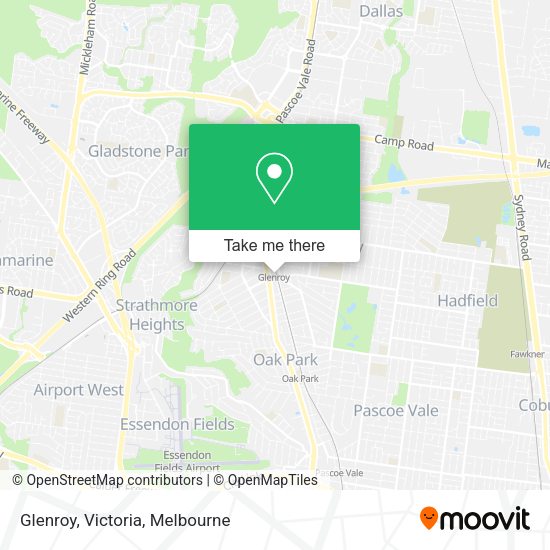 Glenroy, Victoria map