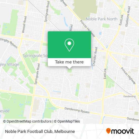Mapa Noble Park Football Club