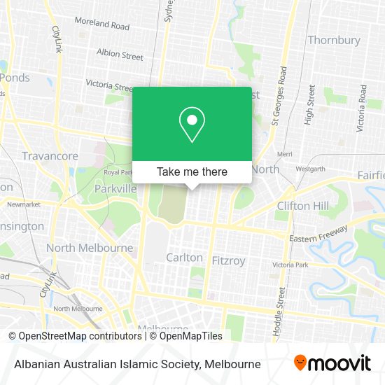 Albanian Australian Islamic Society map