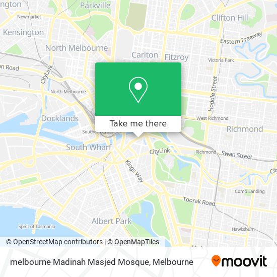 Mapa melbourne Madinah Masjed Mosque