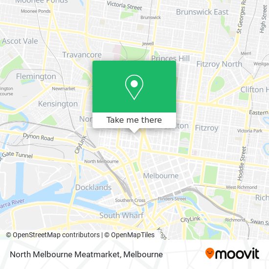 North Melbourne Meatmarket map