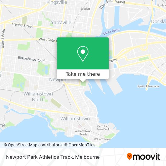 Newport Park Athletics Track map