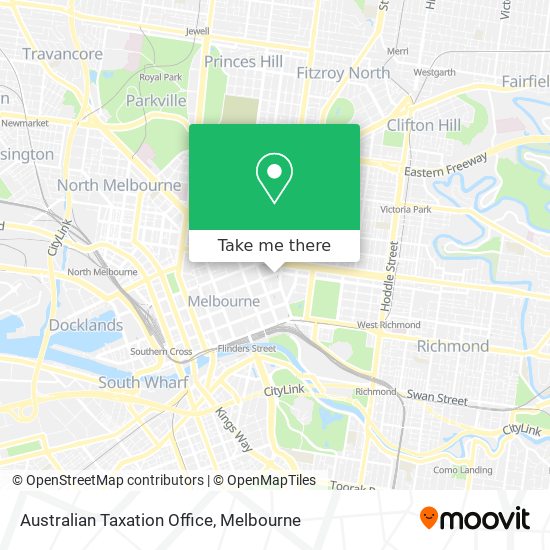 How to get to Australian Taxation Office in Melbourne by Bus, Train or Tram?