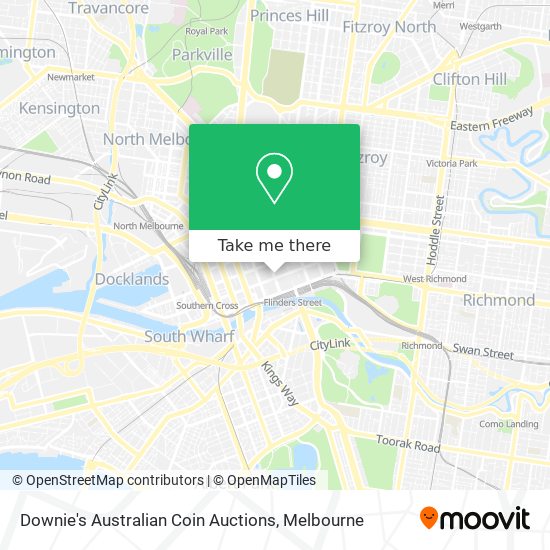 Downie's Australian Coin Auctions map