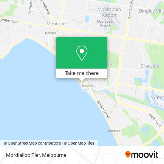 Mordialloc Pier map