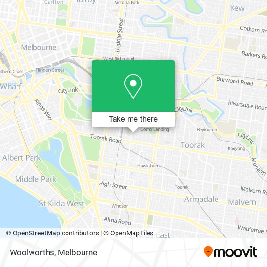 Mapa Woolworths