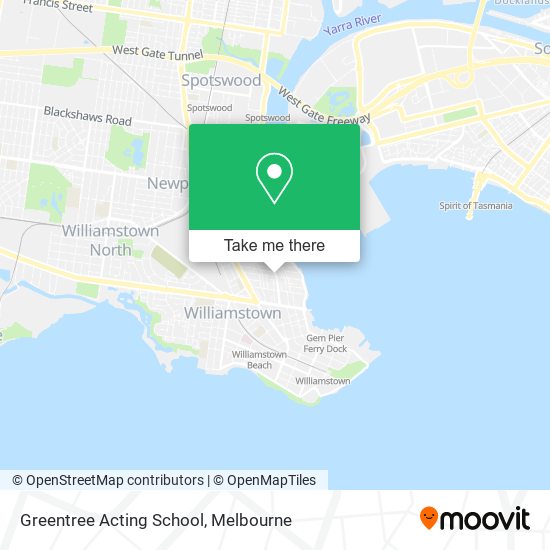 Greentree Acting School map